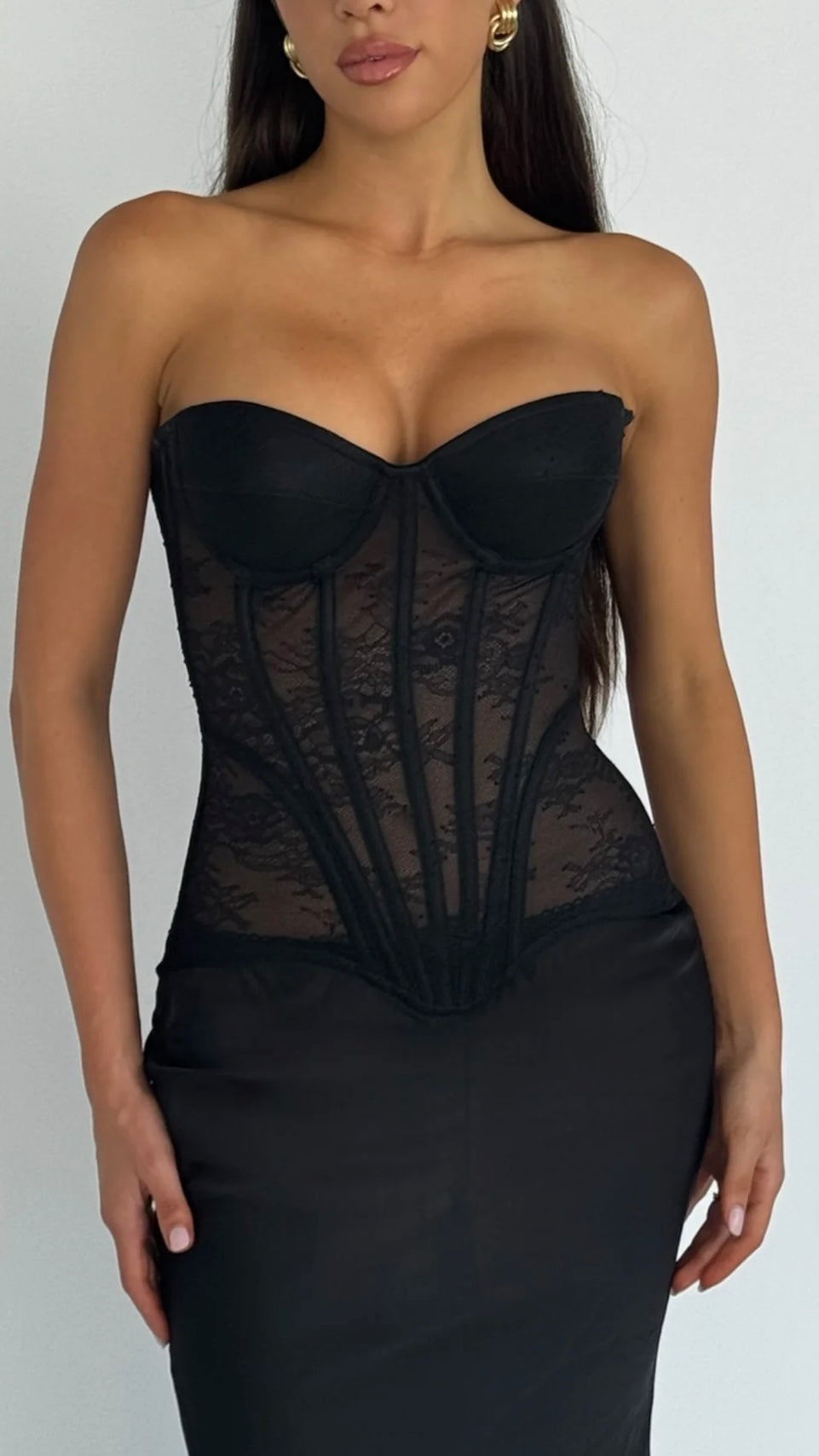 Lani Lou Brand 
‘Stella lace’ Corset Top