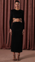 Misha - Alina Slinky Jersey Midi Dress